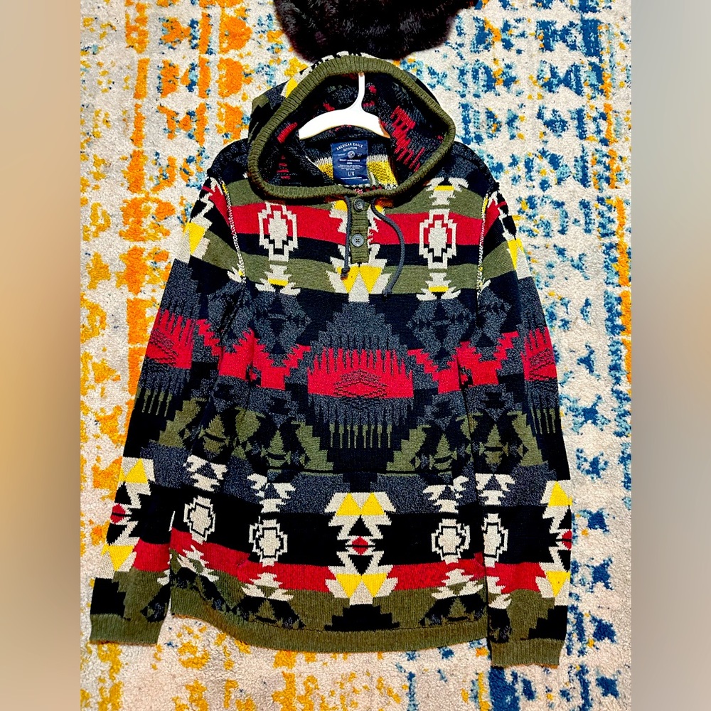 American eagle brand yarn hoodie